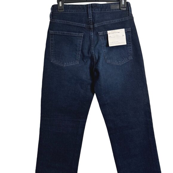 AG Jeans Saige High - Rise Straight Size 26 Dark Wash Full Motion Denim Contour - Picture 8 of 16